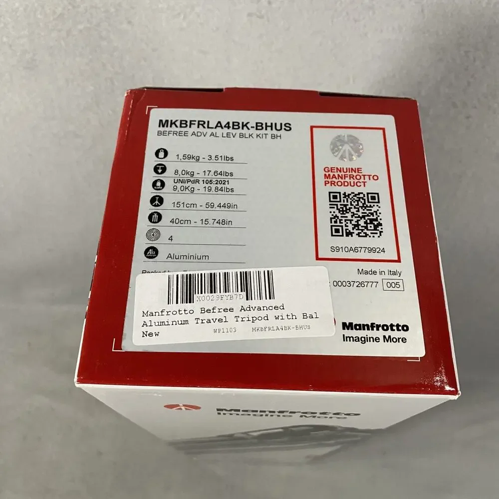 Manfrotto new befree